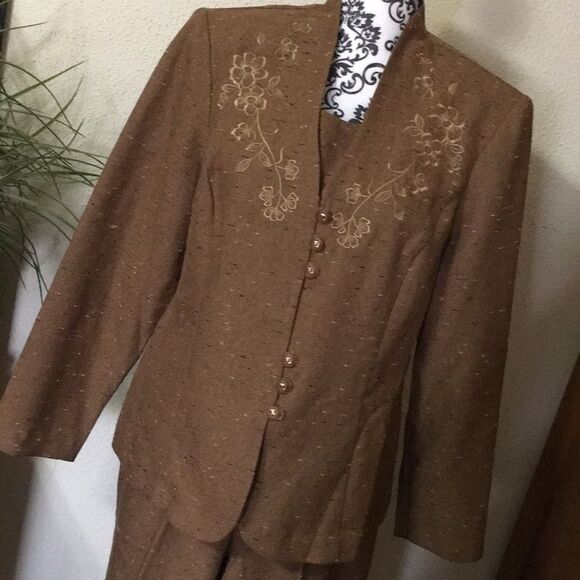 Vintage Embroidered Pant Suit 16 - Picture 1 of 16